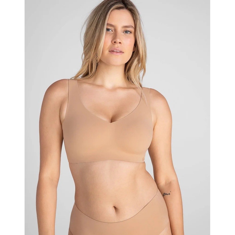 Honeylove Softform Pullover Bra Wireless Padded Sand size 1X+